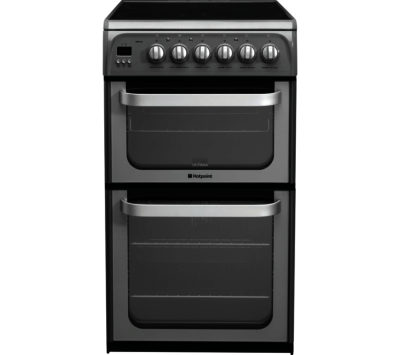 HOTPOINT  Ultima HUE52GS 50 cm Electric Cooker - Graphite